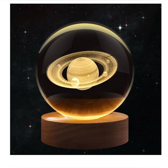 Crystal Ball 60mm Crystal Balls with Stand Decorative Ball Milky Way Galaxy - Picture 1 of 10